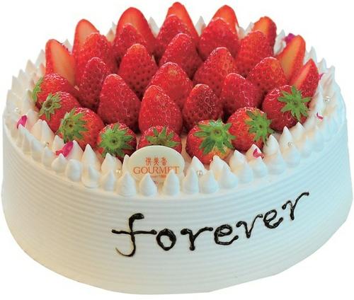 草莓花轮蛋糕  6寸